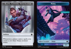 Kaito, Cunning Infiltrator Emblem (0024) // Ninja (0012) Double-Sided Token